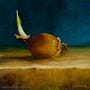 Onion- Still life painting by Isabel Ferreira