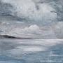 Winter Sky seascape painting by Isabel Ferreira